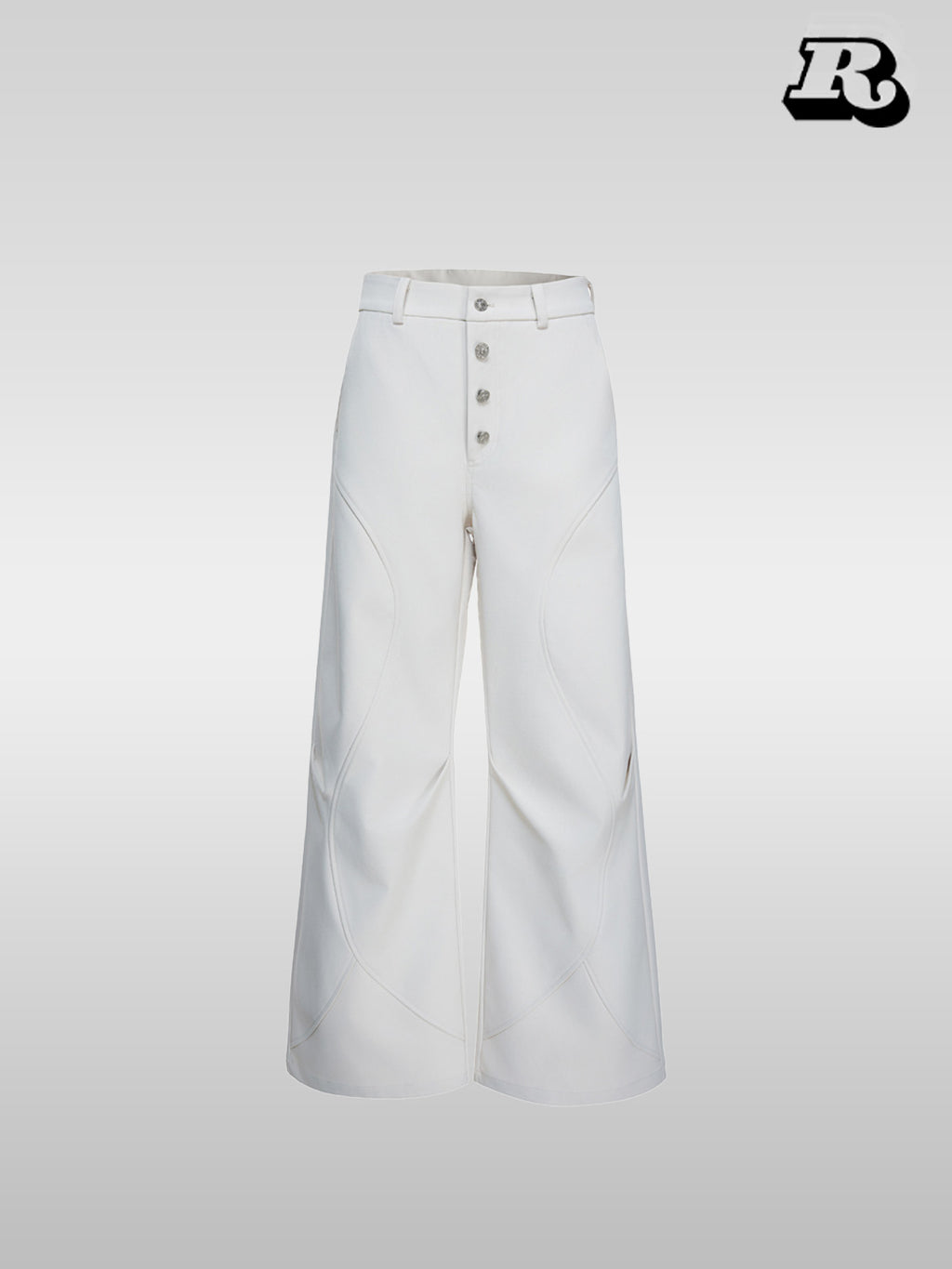 Double Pleated 3D Flared Trousers - RIYOOO
