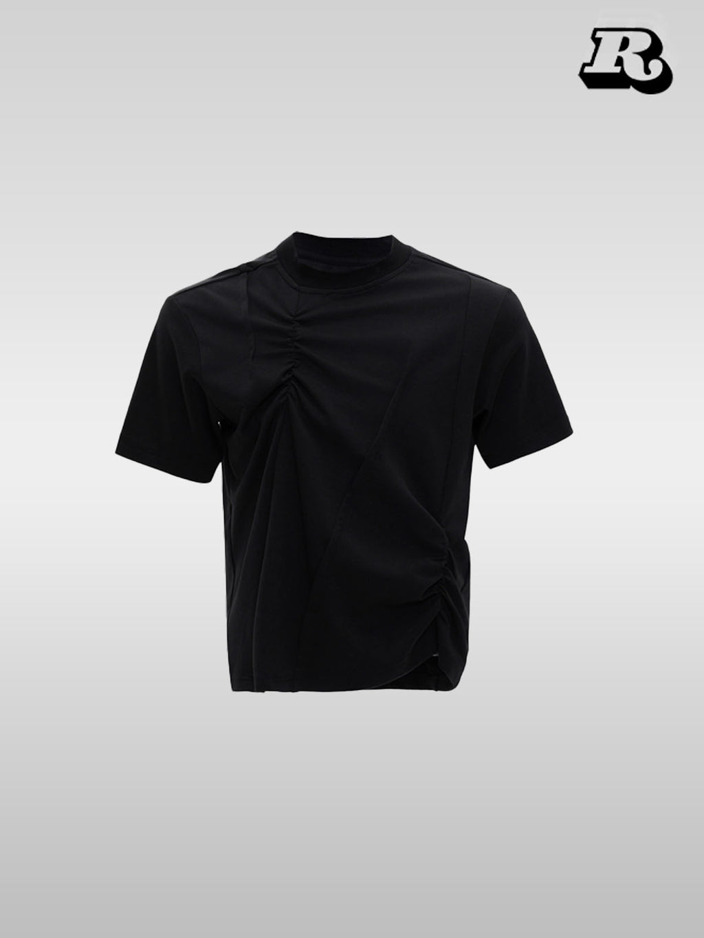 Textured Pleat Tee - RIYOOO