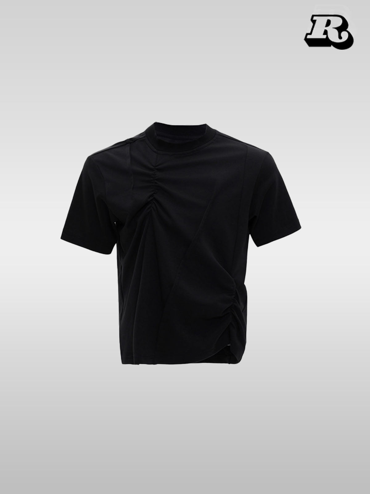 Textured Pleat Tee - RIYOOO