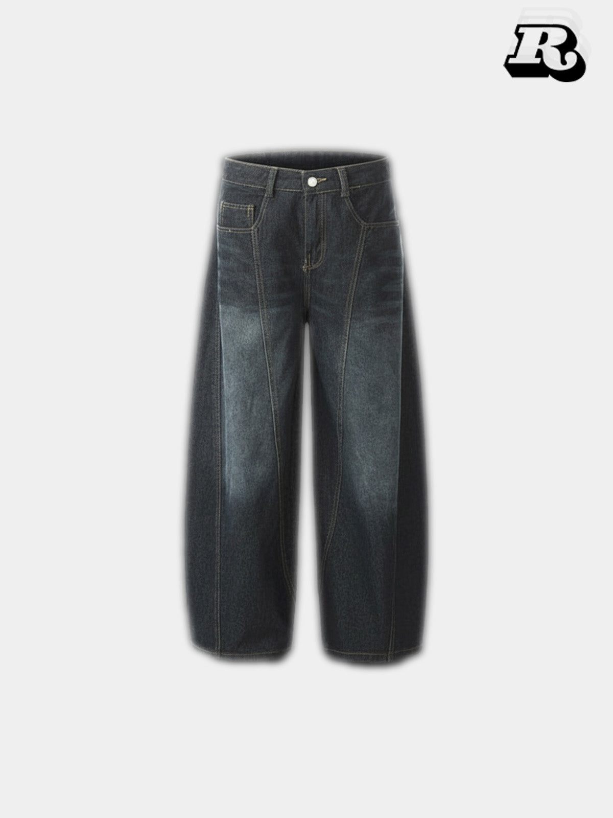 Straight Leg Denim Jeans - RIYOOO