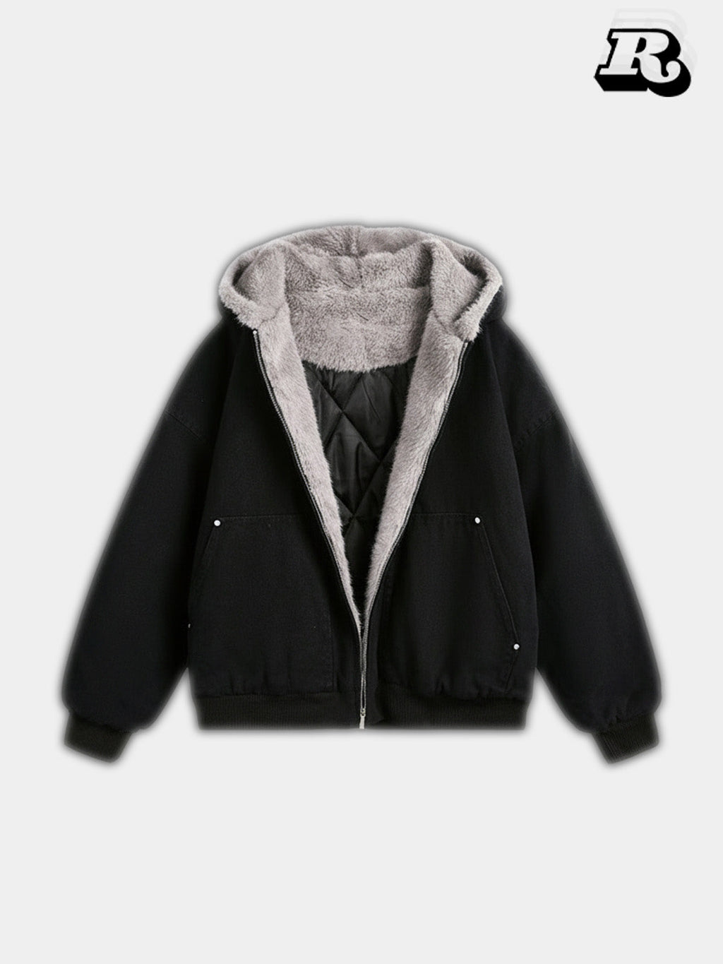 Faux-Fur Collar Jacket - RIYOOO