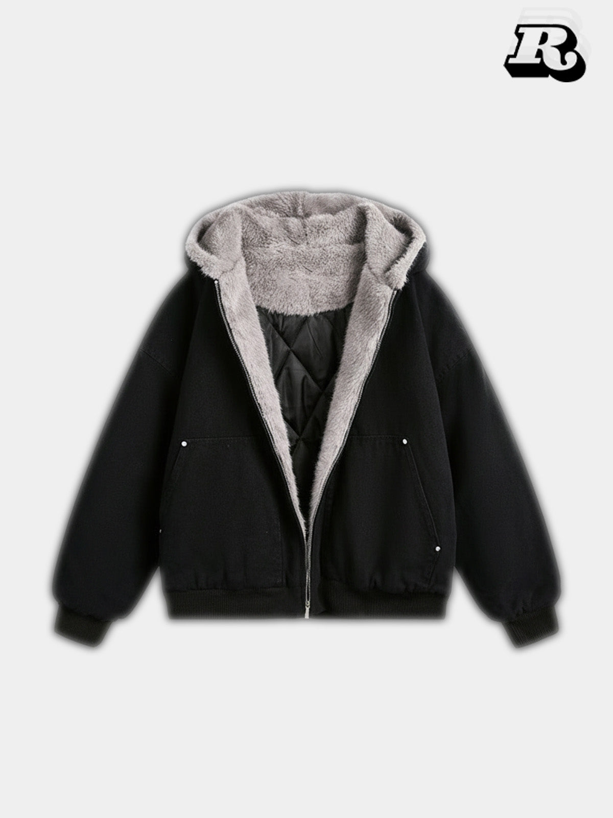 Faux-Fur Collar Jacket - RIYOOO