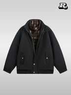Plaid Patchwork Jacket - RIYOOO