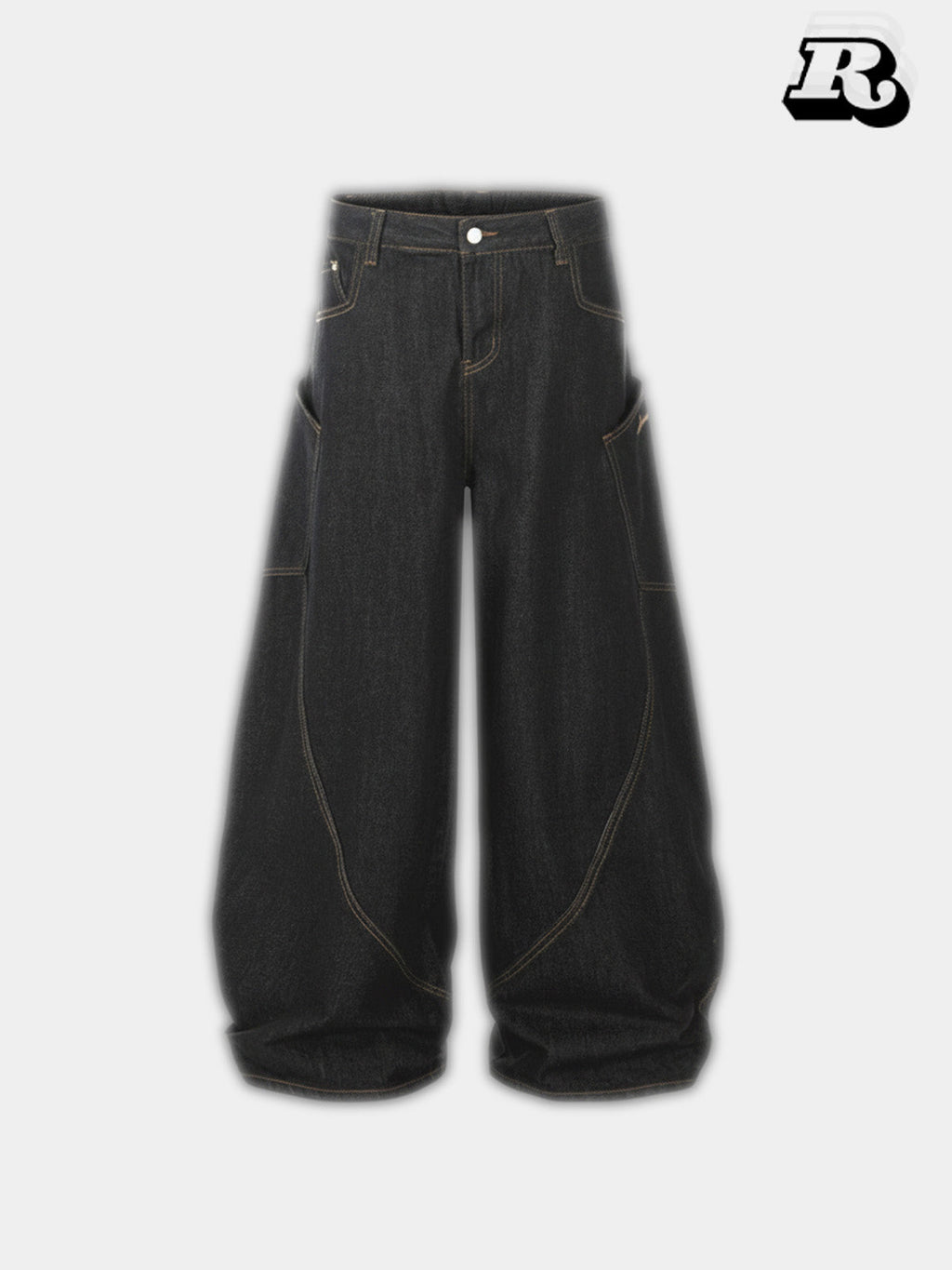 Patchwork Denim Jeans - RIYOOO