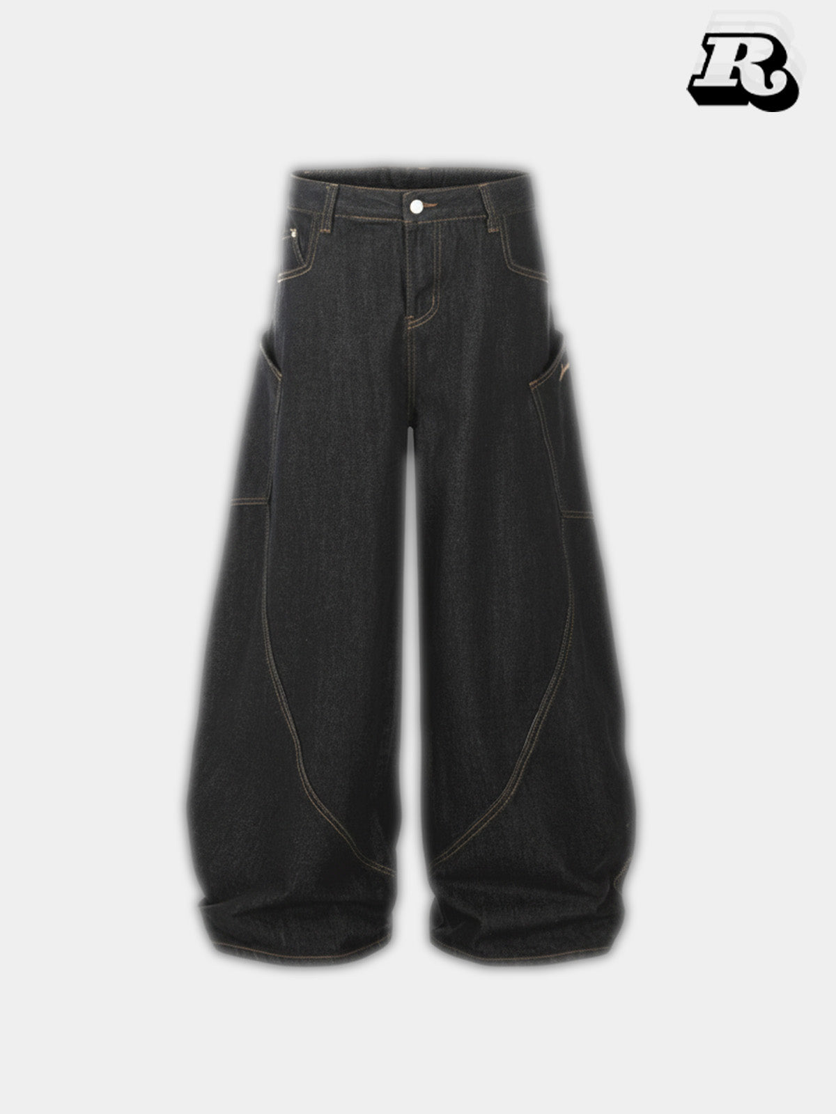 Patchwork Denim Jeans - RIYOOO