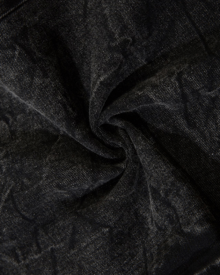 Washed Heavy Embroidery Denim Pants