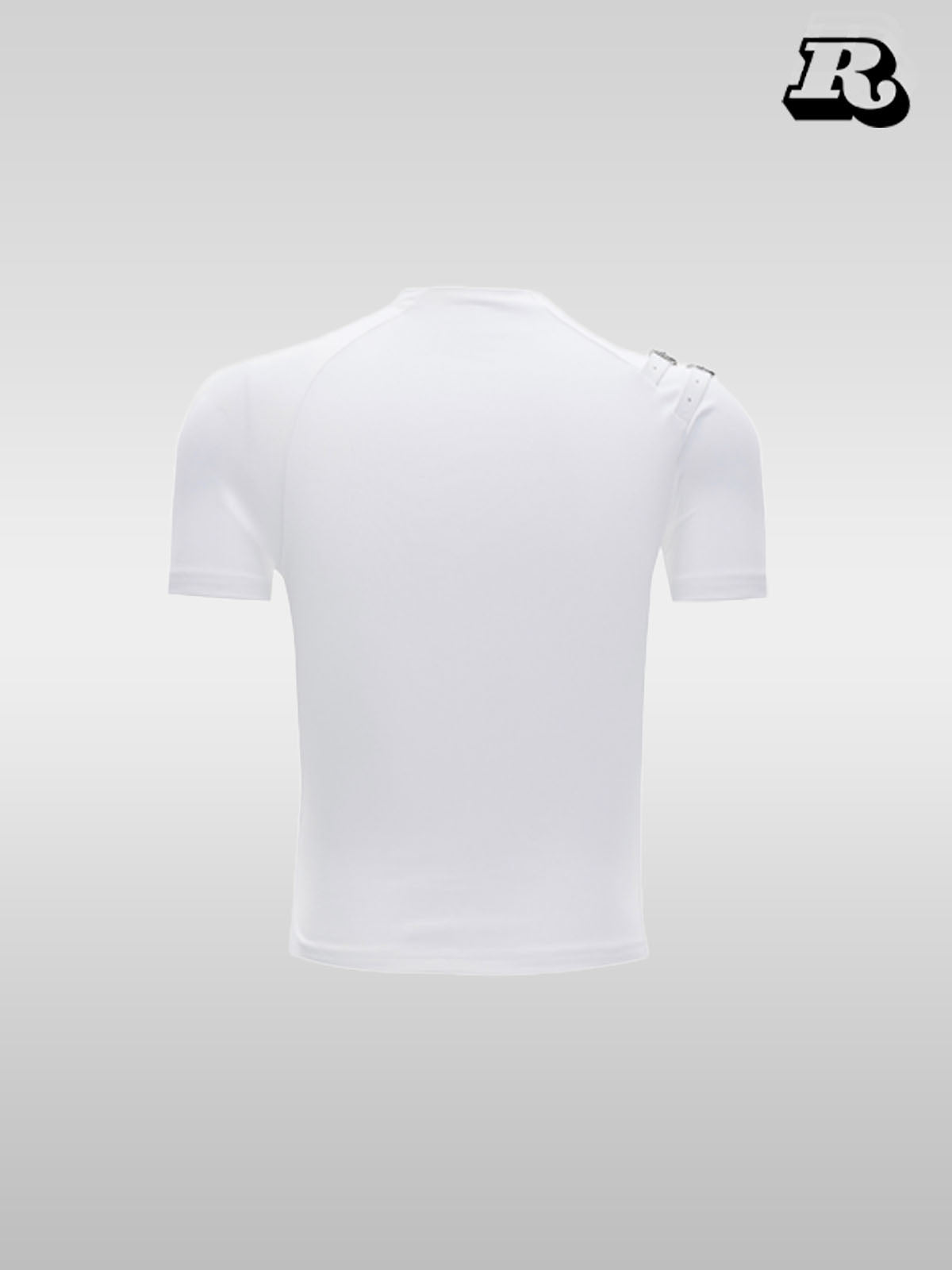 Metal Strap Design Slim T-Shirt - RIYOOO