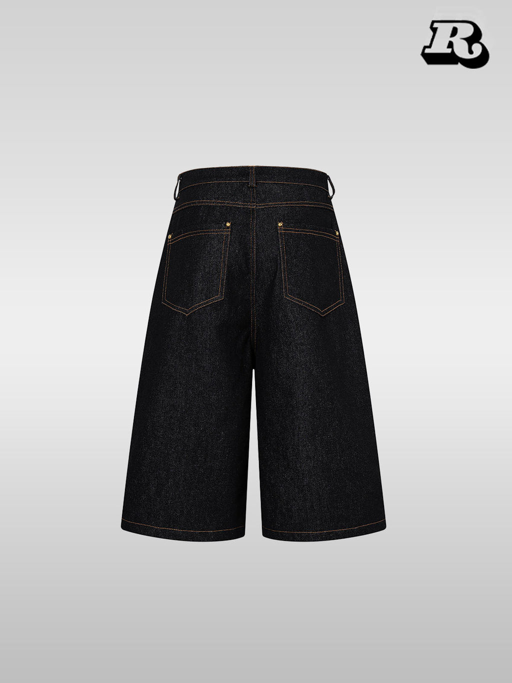 American Vintage Double-Waist Cropped Denim Pants - RIYOOO