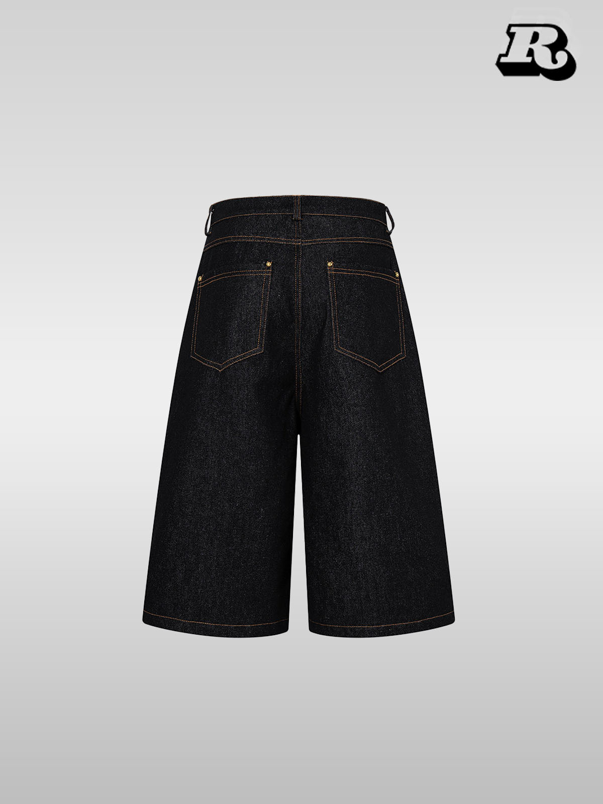 American Vintage Double-Waist Cropped Denim Pants - RIYOOO