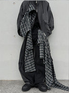 Plaid Patchwork Jeans - RIYOOO