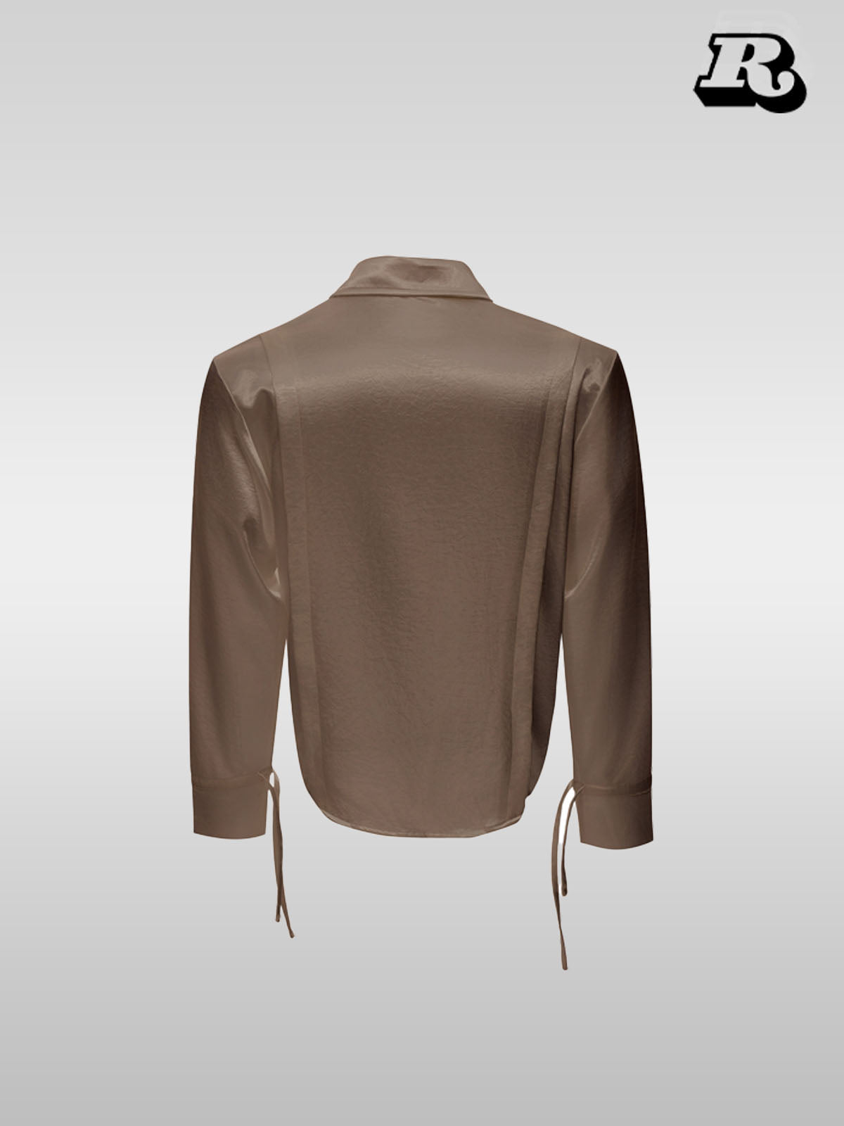 Ribbon Pearl Embellished Shirt - RIYOOO
