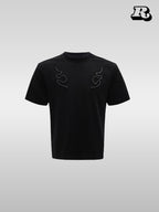 Metal Rivet Spine Slim T-Shirt - RIYOOO
