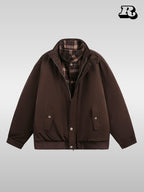 Plaid Patchwork Jacket - RIYOOO