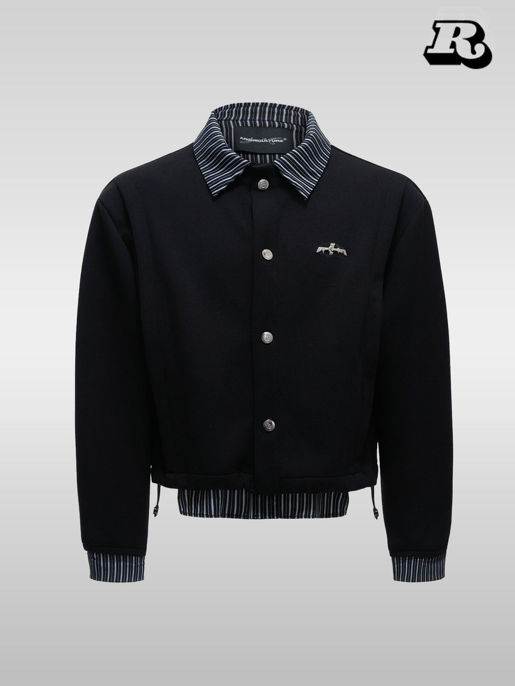 Faux Two-Piece Check Shirt - RIYOOO