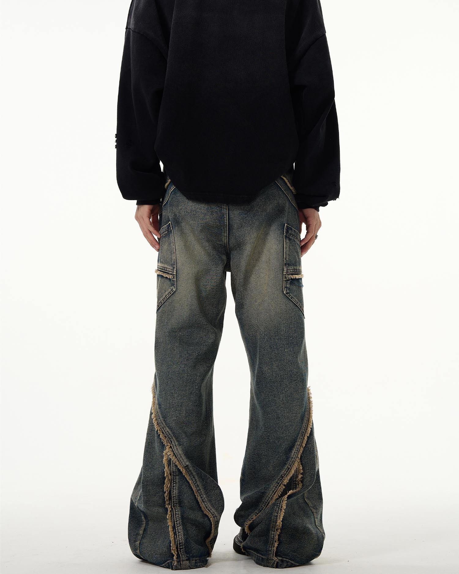 KIIKIO Vintage Raw Edge Jeans