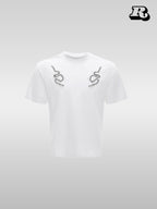 Metal Rivet Spine Slim T-Shirt - RIYOOO