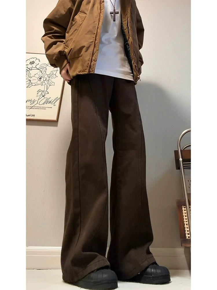 Straight Slim Bootcut Pants - RIYOOO