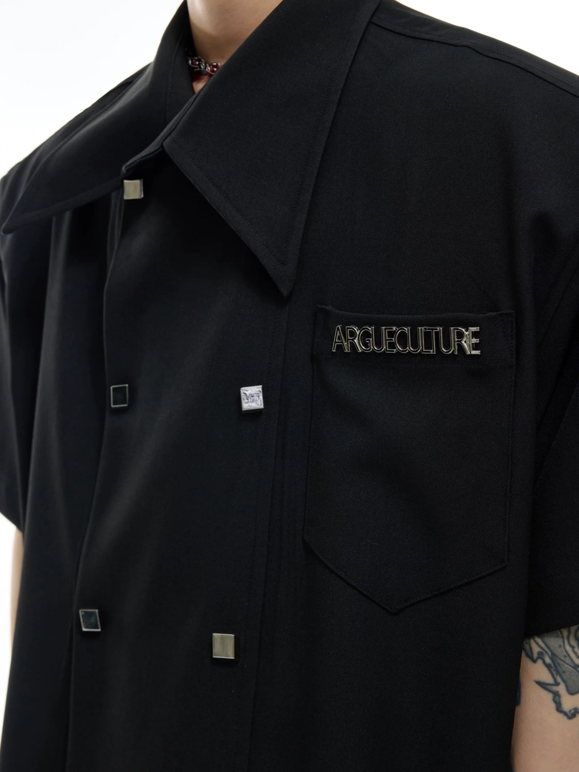 Double-Breasted Design Shirt - RIYOOO