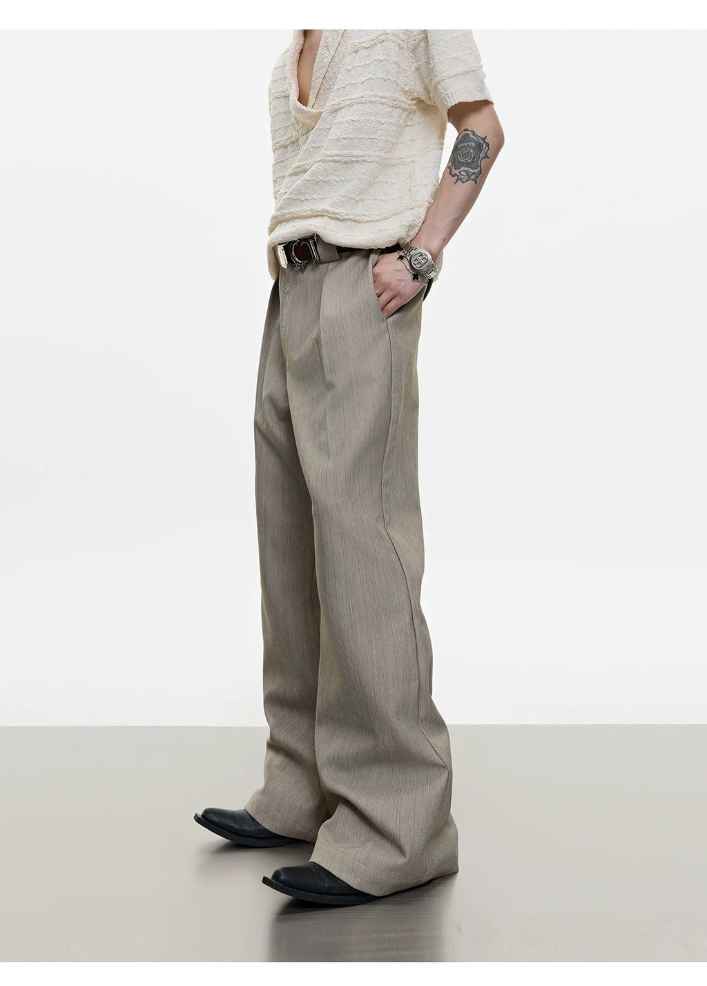 Old Money Premium Embroidered Trousers - RIYOOO