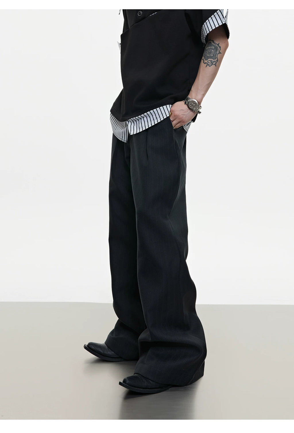 Old Money Premium Embroidered Trousers - RIYOOO