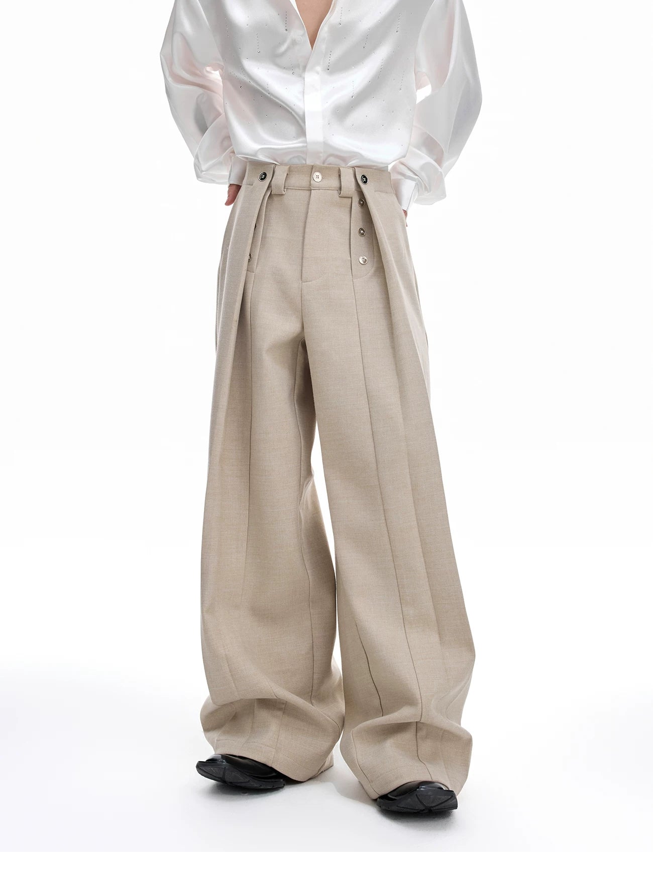 Deconstructed Pleated Trousers - RIYOOO