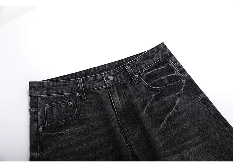 Curved Hem Jeans - RIYOOO