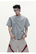 Textured Pleat Tee - RIYOOO