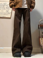 Straight Slim Bootcut Pants - RIYOOO