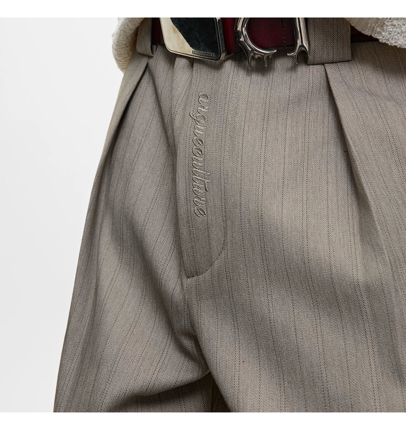 Old Money Premium Embroidered Trousers - RIYOOO