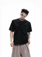 Textured Pleat Tee - RIYOOO