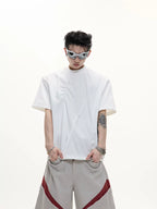 Textured Pleat Tee - RIYOOO