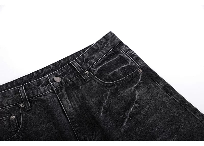 Curved Hem Jeans - RIYOOO