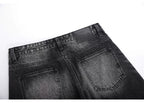 Curved Hem Jeans - RIYOOO