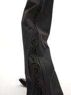 Vintage Cut Pattern Embroidered Trousers - RIYOOO