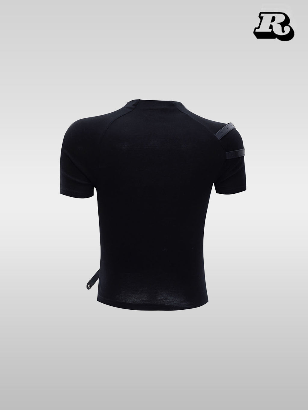 Metal Strap Design Slim T-Shirt - RIYOOO