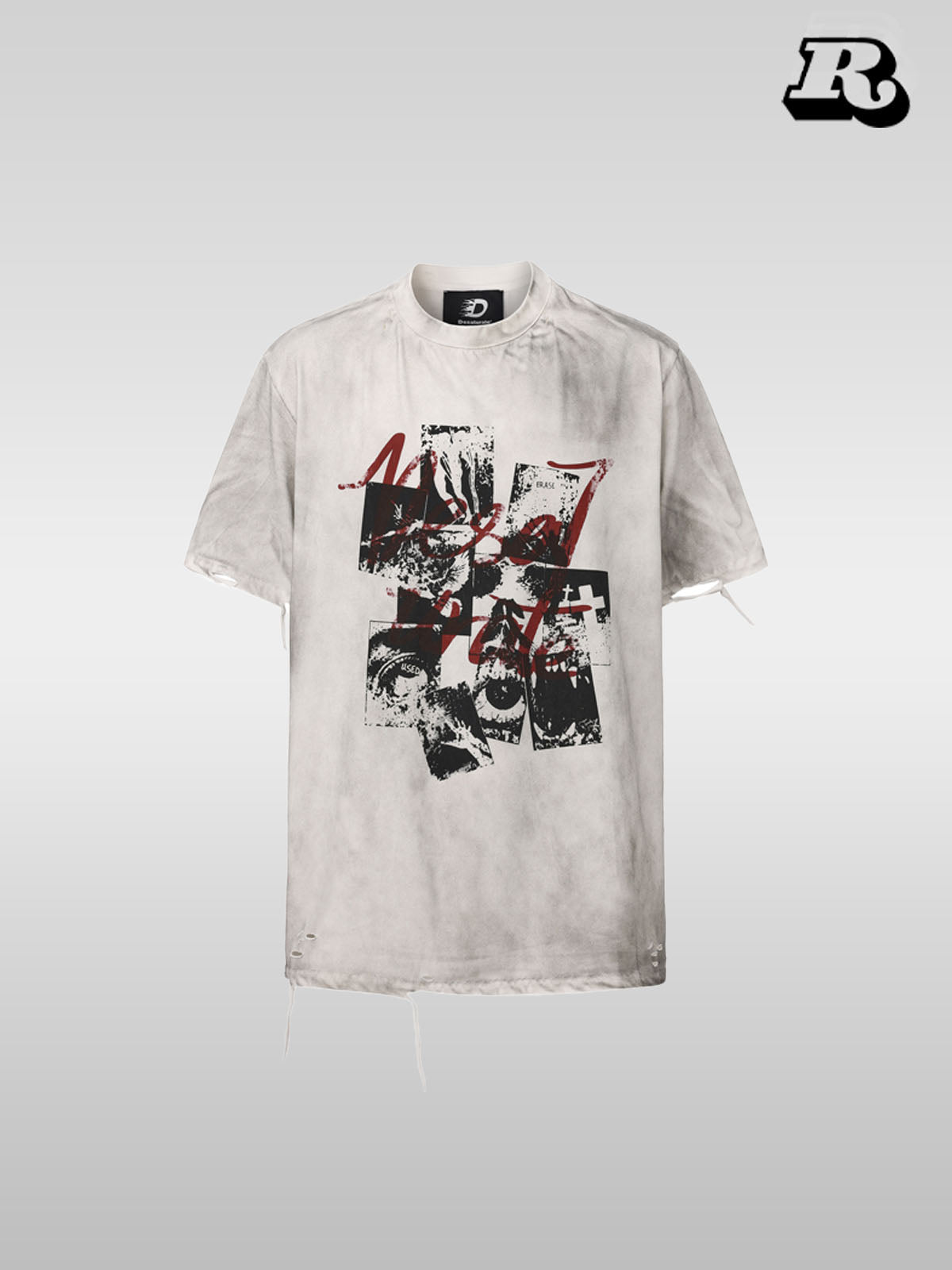 Punk Rock Vintage Washed T-Shirt - RIYOOO