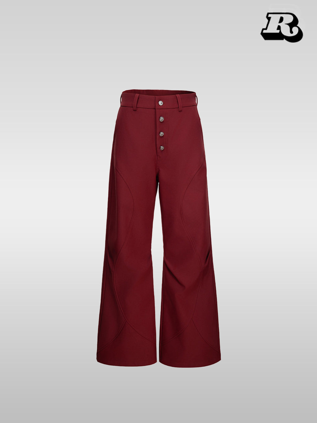 Double Pleated 3D Flared Trousers - RIYOOO