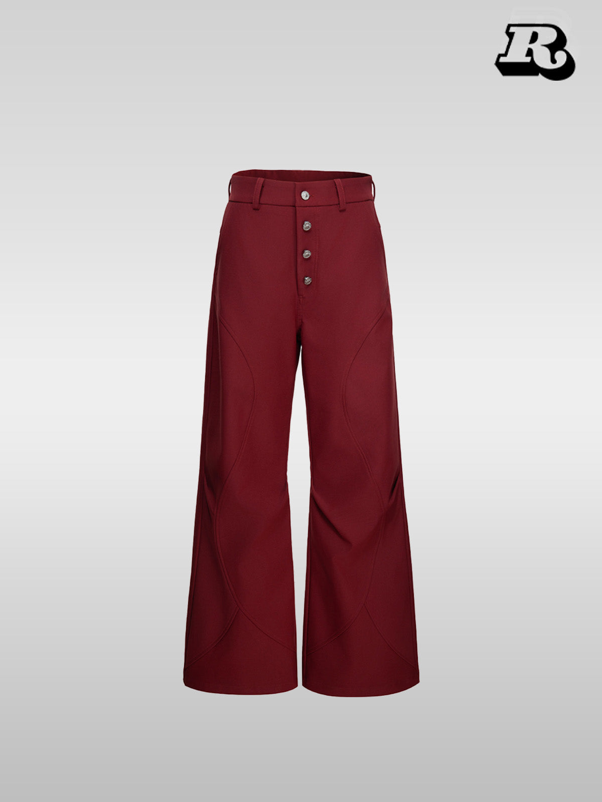 Double Pleated 3D Flared Trousers - RIYOOO