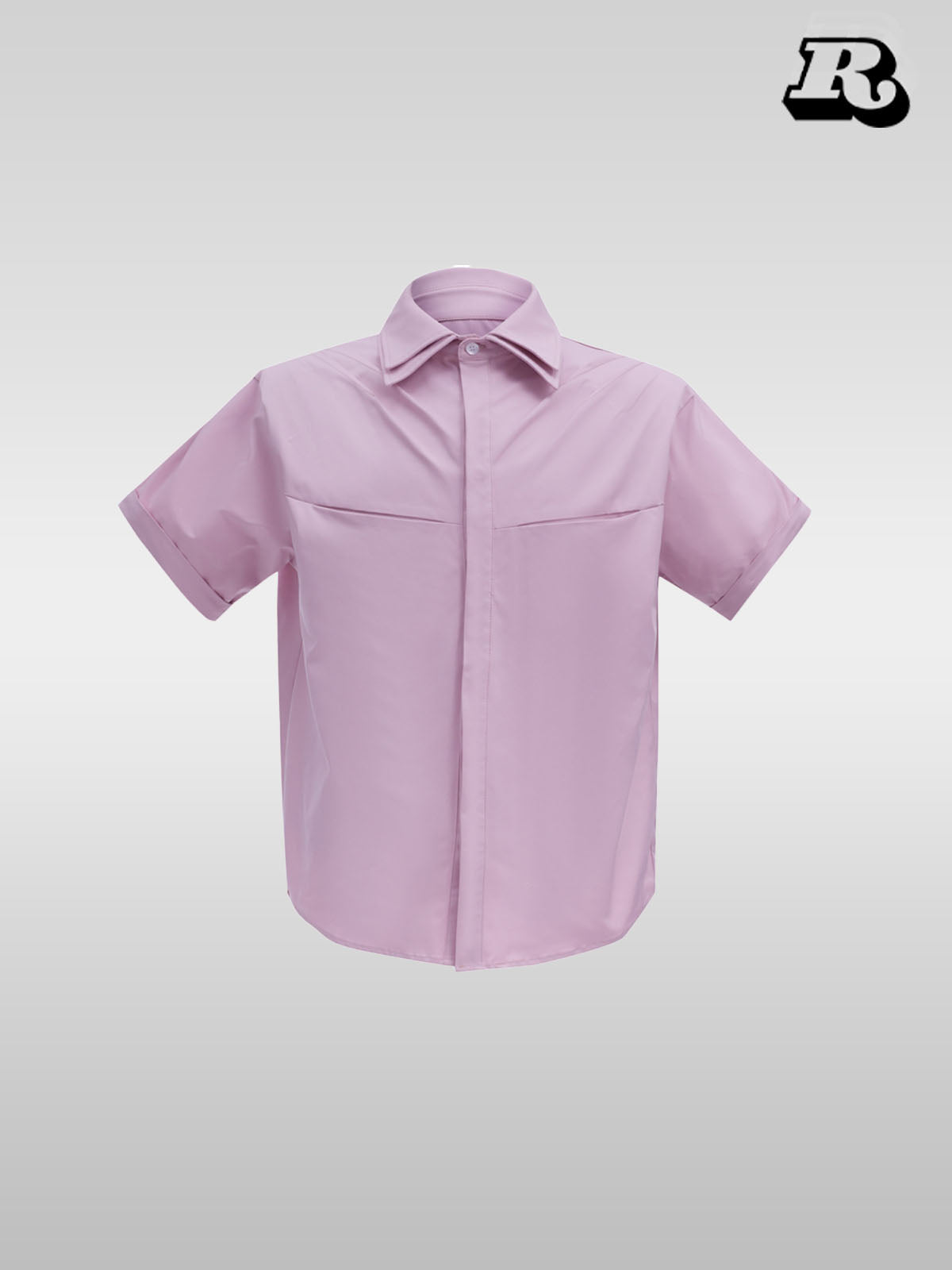 Double Collar Design Short Sleeve Shirt - RIYOOO