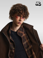 Plaid Patchwork Jacket - RIYOOO
