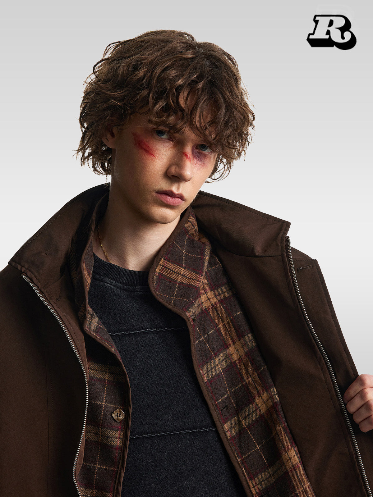 Plaid Patchwork Jacket - RIYOOO