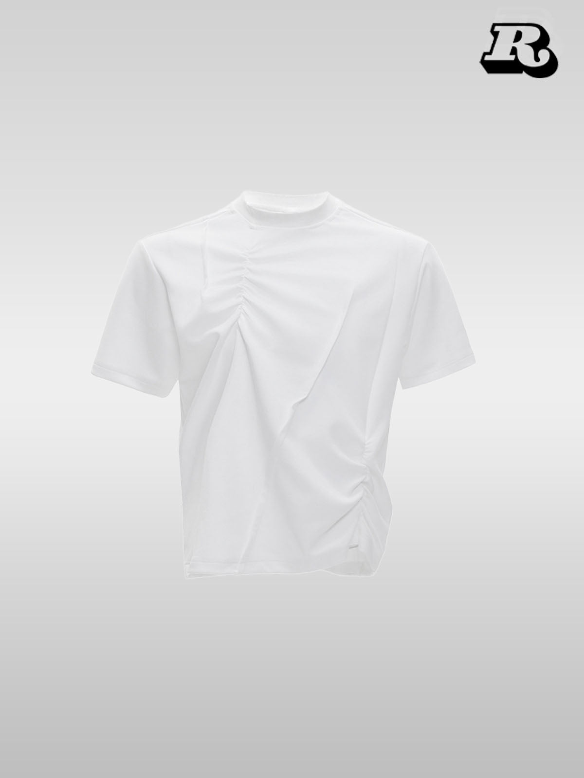 Textured Pleat Tee - RIYOOO