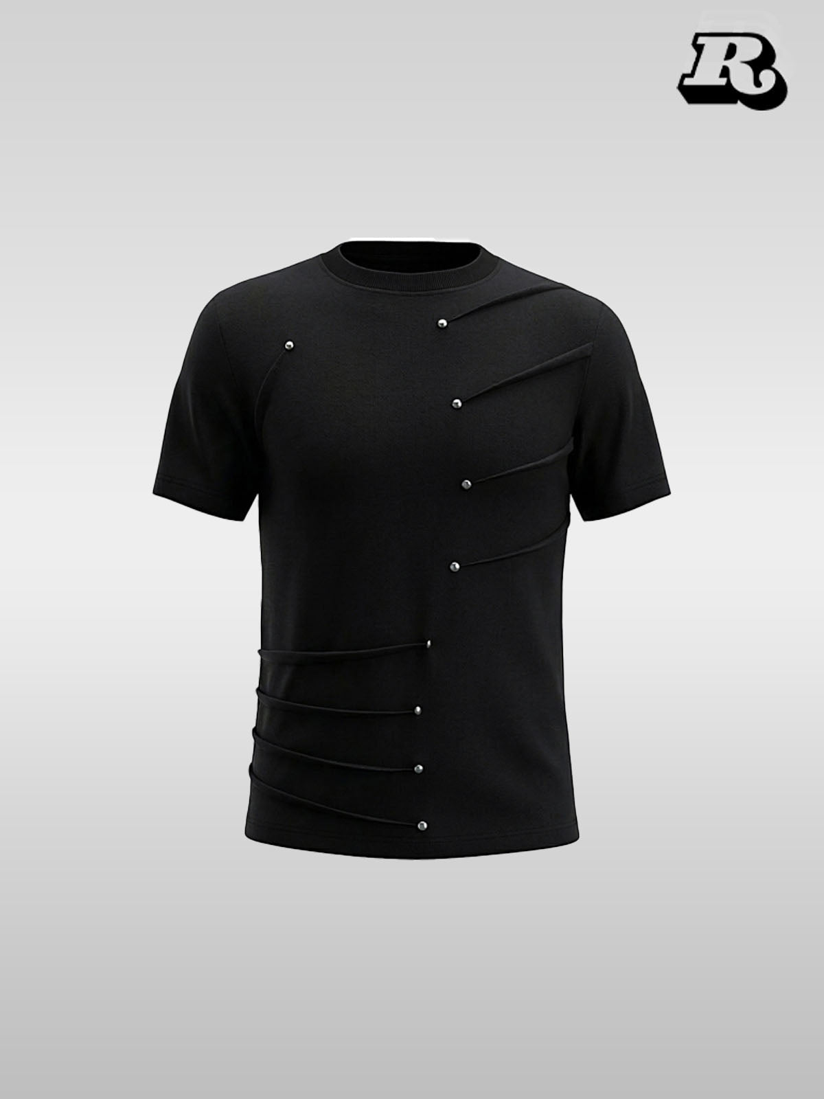 Metal Rivet T-Shirt - RIYOOO