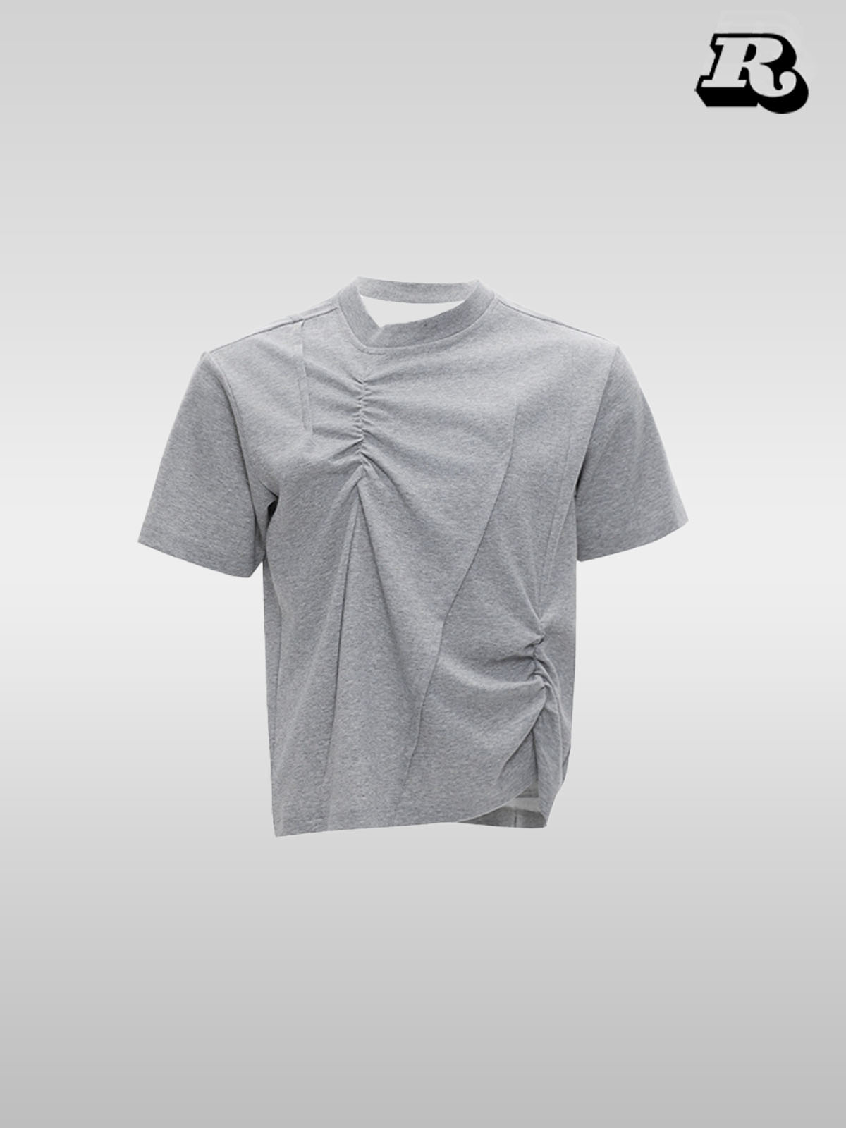 Textured Pleat Tee - RIYOOO