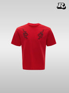 Metal Rivet Spine Slim T-Shirt - RIYOOO